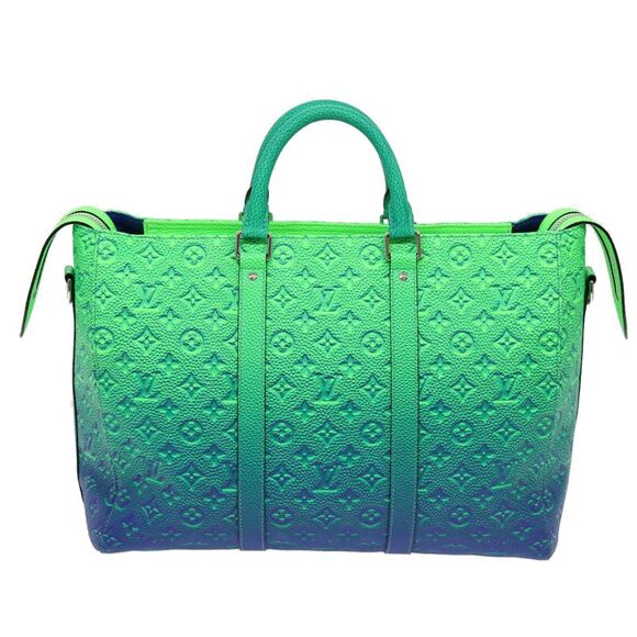 Pre Loved louis vuitton Women Neon Green Boston Bags - Picture 2 of 8